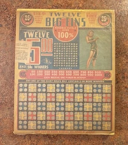 Vintage Lochbrett Glücksspiel Mädchen - Bild 1 von 14
