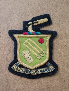 Blazer insignia en fieltro Merion Cricket Club Bullion vintage Haverford, Pennsylvania - Imagen 1 de 14