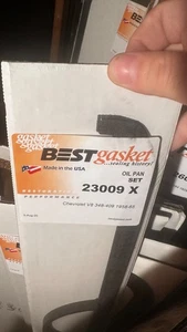 Junta de cárter de aceite, Chevrolet V8, 348-409, se adapta a 1958-1965 - Imagen 1 de 1