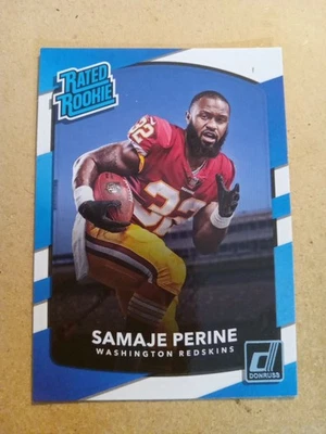 2017 Donruss Rated Rookie Samaje Perine RC #306 - Image 1 of 2