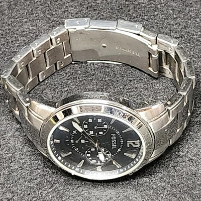 Reloj Cronógrafo Fossil Grant Hombre FS4532 43mm Tono Plata Batería Nueva Foto 1 de 4
