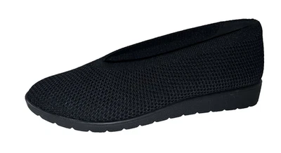 Туфли женские Eileen Fisher размер 7 М черные небесная сетка/вязаная комфортные на танкетке плоские - Изображение 1 из 4