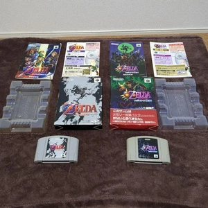 Nintendo 64 Legend of Zelda Ocarina of Time Majora's Mask Game Set - Picture 1 of 12