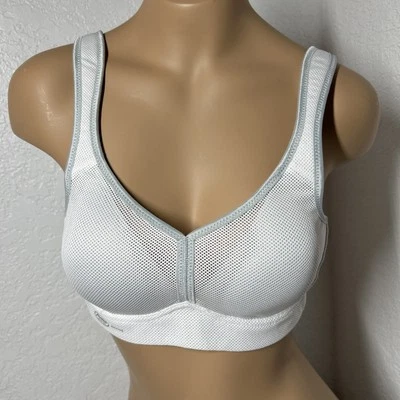 Anita Wireless Sports Bra 32AA White Air Control White Wide Strap - Image 1 of 4