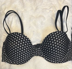 Sujetador Victoria's Secret Multiway Push-Up Sin Tirantes Lift 34B Negro Lunares - Imagen 1 de 3