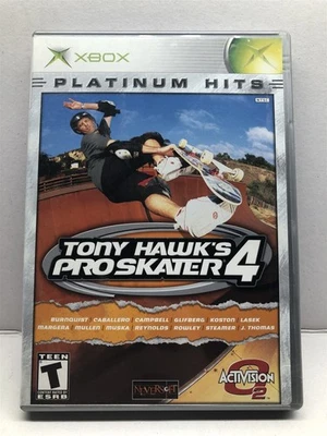 Tony Hawk's Pro Skater 4 Platinum Hits (Microsoft Xbox, 2003) Complete Tested - Image 1 of 4
