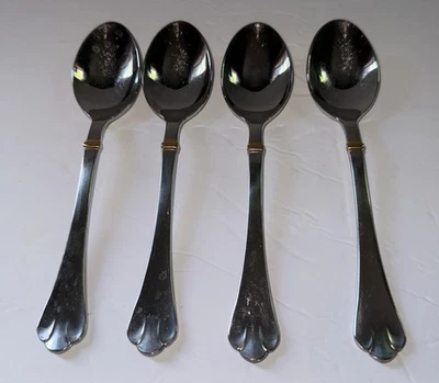 4 colheres de sopa CHELMSFORD toalha cetim 18/8 talheres de aço inoxidável Alemanha 7” - Imagem 1 de 4