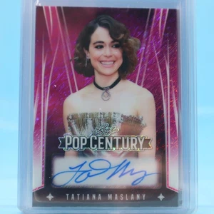 TATIANA MASLANY 2025 Leaf Pop Century #1/8 Autograph "SHE HULK" "THE MONKEY" - Picture 1 of 2