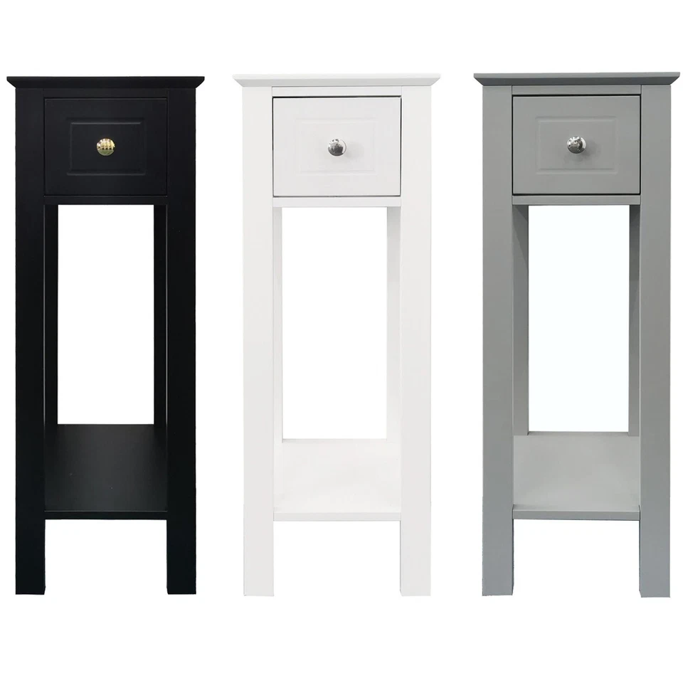 Bedside Storage Unit, Slimline Tall Telephone Table, Storage Table For Hallway - Image 1 of 1