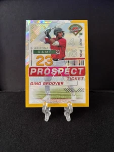 Gino Groover 2024 Panini Prospect Edition Gold Prizm #10/10 Diamondbacks #46 - Foto 1 di 2