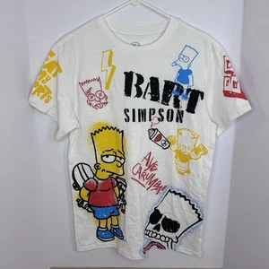 The Simpsons Bart Simpson Shirt Herren L Graffiti Eat My Shorts Aye Carumba - Bild 1 von 6