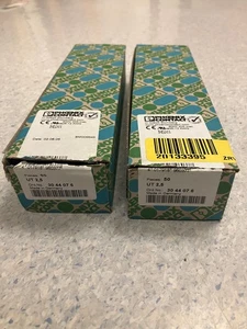 NEW 2 X 50 PCS PHOENIX CONTACT UT 2,5 TERMINAL BLOCK 30 44 07 6 (100 terminals) - Picture 1 of 3