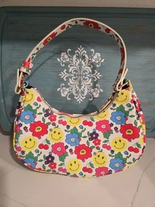 Bolso de Hombro Flaco Dip Londres Flores Kelly Sonrisas Top Cremallera Floral Smiley Cartera - Imagen 1 de 7