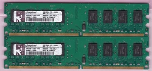 4GB 2x2GB PC2-6400 KINGSTON HP5189-2180-HYE DDR2-800 HYNIX Desktop Memory Kit - Picture 1 of 3