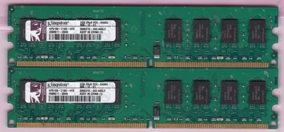 4GB 2x2GB PC2-6400 KINGSTON HP5189-2180-HYE DDR2-800 HYNIX Desktop Memory Kit - Image 1 of 3