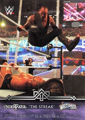 2014 Topps WWE Road to Wrestlemania #20-0 Undertaker Defeats Triple H The Streak Foto 1 de 2