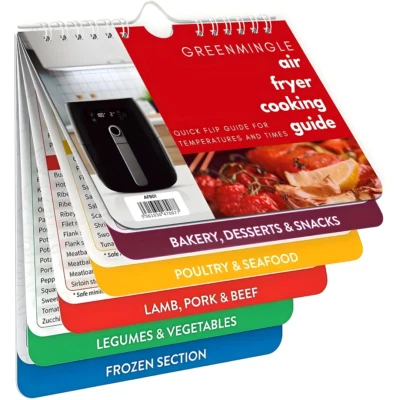 UK Air Fryer Cooking Guide Cheat Sheet Magnetic Air Fryer Cooking Times Chart - Image 1 of 4