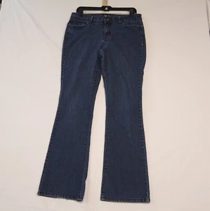 L.E.I. Chelsea Low-Rise Size 11 Juniors 32x31 Stretch Jeans Embroidered Pockets - Picture 1 of 10