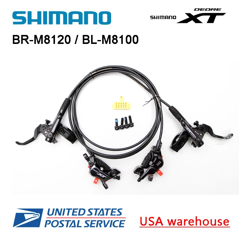SHIMANO XT BL-M8100 BR-M8120 4 Pistons Disc Ice Tech Hydraulic Brake Set - Image 1 of 4