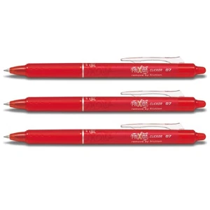 Pilot Frixion Clicker 0.7 Tintenroller 3er-Set rot - Bild 1 von 1