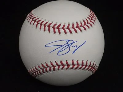 Jon Gray Colorado Rockies Signed OMLB Baseball LOM COA (BSB150) - Image 1 of 3
