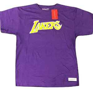 Mitchell & Ness Los Angeles LA Lakers T-Shirt Logo Tee NBA Shirt - Picture 1 of 4