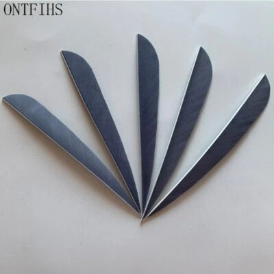36pcs 5Inch Parabolic Vanes Fletches Fletching Feathers RW - Image 1 of 4