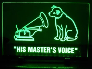 RCA/VICTOROLA ETCHED ACRYLIC LED SIGN - Picture 1 of 7