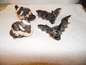 FITZ AND FLOYD BATS AND SPIDERS CANDLE RINGS NEW RARE 2 SPIDERS 2 BATS - Picture 1 of 6