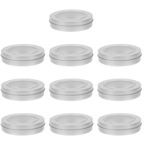 10 Pcs Biscuit Tin Box Small Candy Tins Tinplate Container Child - Picture 1 of 12
