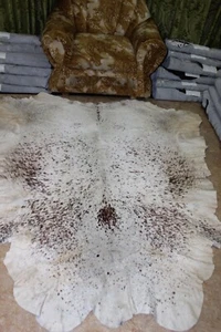 33.2 Ft Original Cowhide Rug/fur skin, Fully Processed Cow Hide Upholstery Skin - Picture 1 of 9
