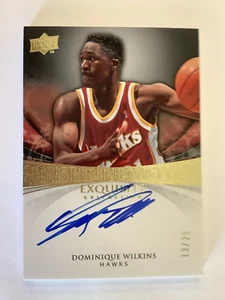 2008-09 Exquisite Dominique Wilkens Enshrinements autógrafo 13/25 Hawks - Imagen 1 de 14