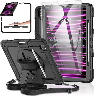 For iPad Pro 12.9" 6th/5th/4th/3rd Gen Case Shockproof Heavy Duty Rugged Cover - Image 1 of 4