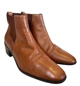 Country Road womens boots. 40 Tan leather Chelsea heels. Made in India. Near new - Picture 1 of 12