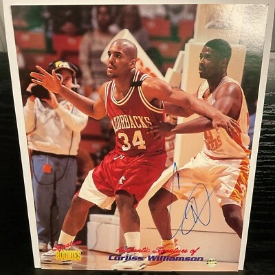Corliss Williamson 8x10 Autographed Signature Rookies NBA Photo Razorbacks COA - Image 1 of 2