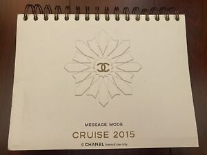 AUTHENTIC CHANEL DESIGNER RUNWAY CRUISE 2015 LOOK BOOK MESSAGE MODE CATALOG