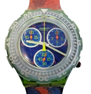Vintage Swatch Aqua Chrono AG 1996 Model Sun Garden. Runs. - Picture 1 of 15
