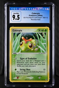 Sello holográfico reverso verde hoja y fuego oruga 56/112 CGC 10 gemas como nuevo 2004 - Imagen 1 de 2