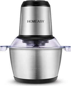 Meat Grinder Electric, Food Processor 2L Stainless Steel Meat Blender Food Chop - Picture 1 of 14