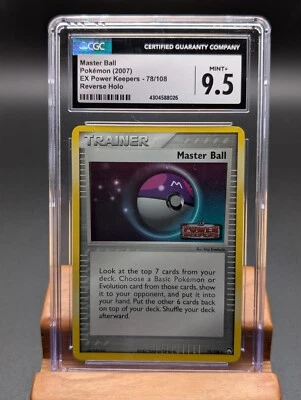 2007 Pokemon EX Power Keepers Master Ball Reverse Holo #78 CGC Mint+ 9.5 - Image 1 of 2