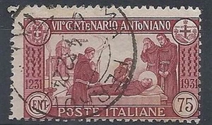 1931 REGNO USATO S. ANTONIO 75 CENT D. 12 - RR9621 - Imagen 1 de 1