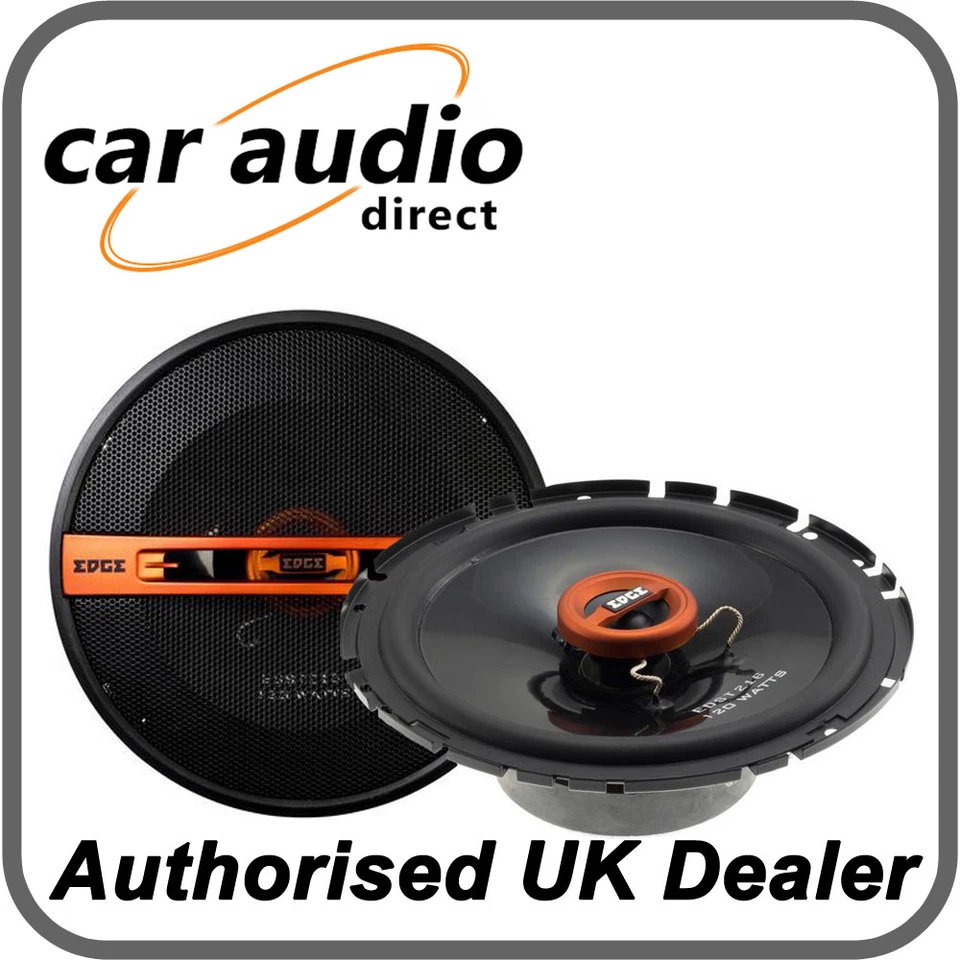 Edge EDST216-E6 16.5cm 6.5" Car Stereo 2 Way Coaxial Speakers 120W Door Dash - Image 1 of 1