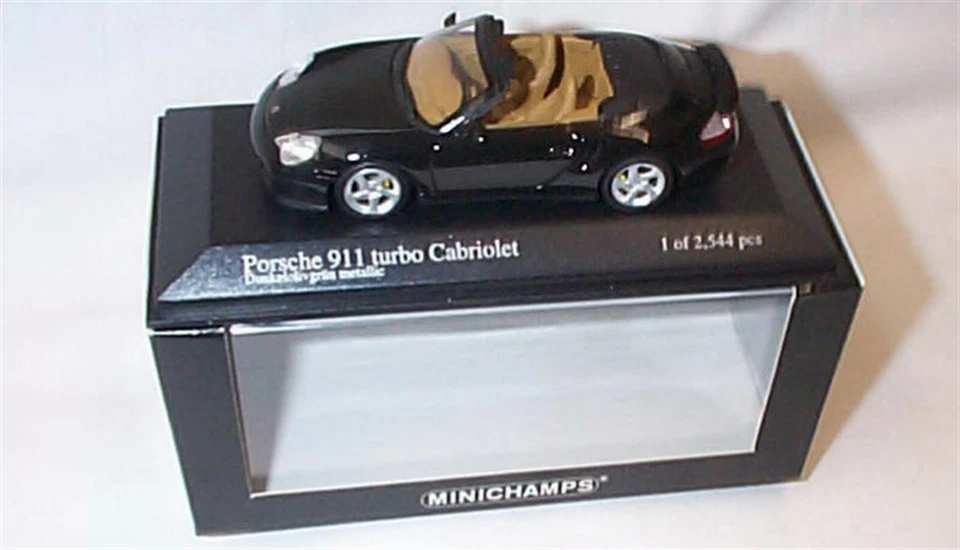 Porsche 911 Turbo Cabriolet 2003 Verde Oscuro Metálico Nuevo en Caja ltd edition 1-43 Foto 1 de 1