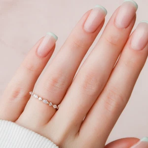 Verlobungsring 0,50 ct Lab Created Rundschliff Diamant 18 K Gelbgold 2,0 mm  - Bild 1 von 10