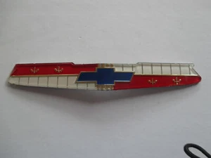 57 CHEV GRILL BADGE INSERT 1957 NEW CHEVROLET BELAIR 210 EMBLEM - Picture 1 of 2