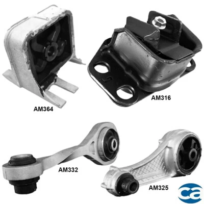Front RH, Front, Rear & Rear Lower Engine Mounts 4PCS for Renault Clio 1.6L AUTO - Image 1 of 4