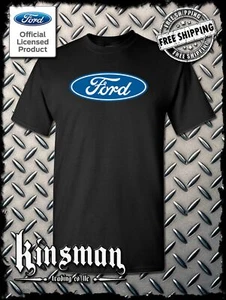Camiseta Ford Classic Azul Logo Ovalado - Imagen 1 de 11