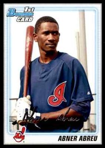 2010 Bowman Prospects Black Abner Abreu BP46 Cleveland Indians