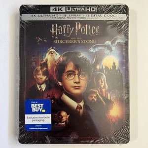 Harry Potter and the Sorcerer's Stone 4K Ultra HD + Blu-ray Steelbook Best Buy - Picture 1 of 2