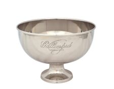 Large Nickel Plated Party Bowl Metal Champagne Wine Beer Ice Bucket Cooler Tub